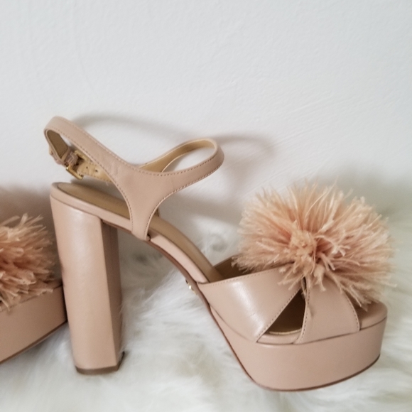 Michaels Kors Fara heels feather sandals - Picture 5 of 8